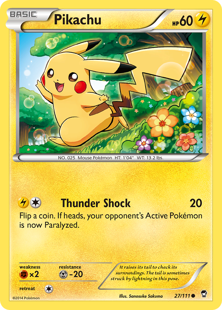 Pikachu (27/111) [XY: Furious Fists] | Exor Games New Glasgow