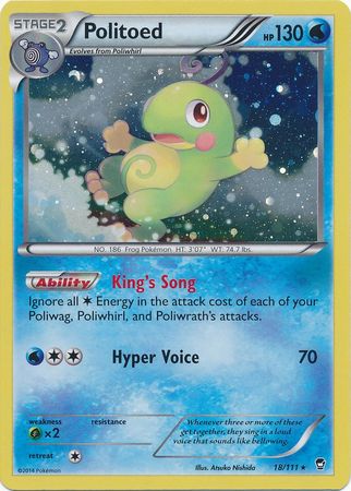 Politoed (18/111) (Cosmos Holo) [XY: Furious Fists] | Exor Games New Glasgow