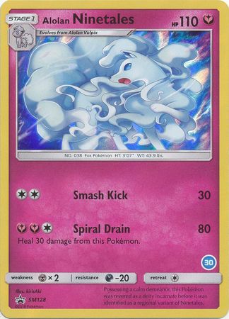 Alolan Ninetales (SM128) (Deck Exclusive #30) [Sun & Moon: Trainer Kit - Alolan Ninetales] | Exor Games New Glasgow