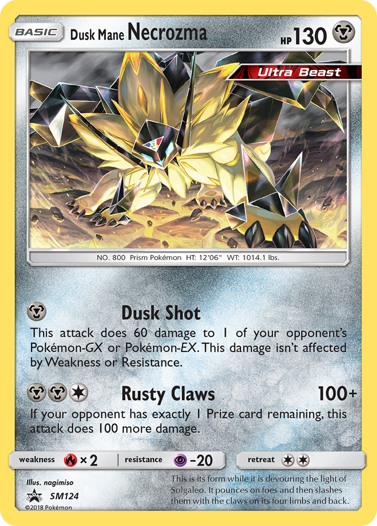 Dusk Mane Necrozma (SM124) [Sun & Moon: Black Star Promos] | Exor Games New Glasgow