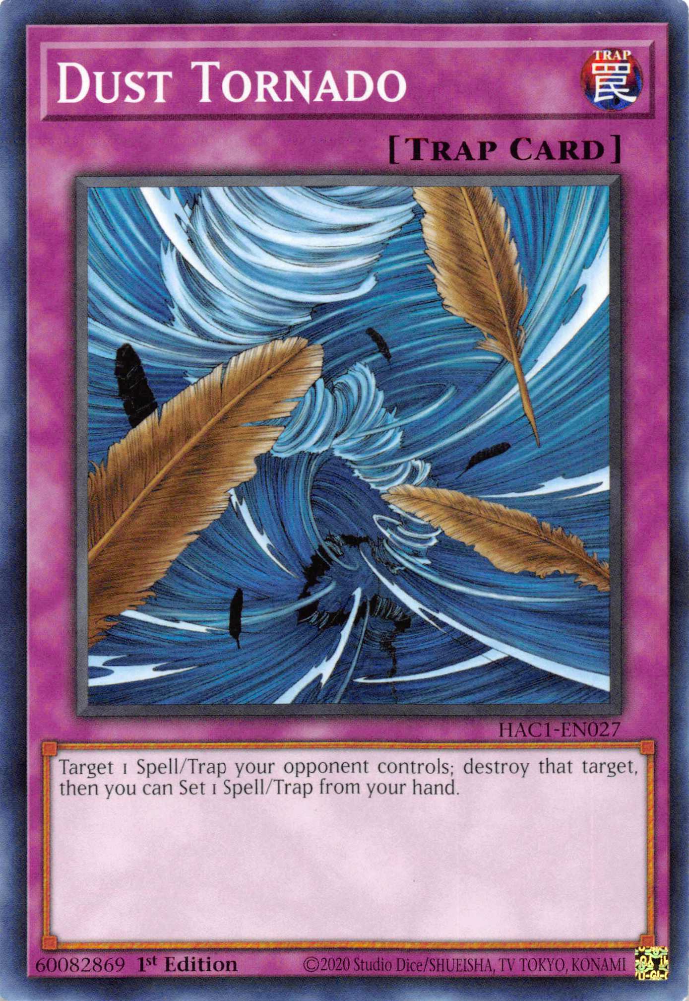 Dust Tornado (Duel Terminal) [HAC1-EN027] Parallel Rare | Exor Games New Glasgow