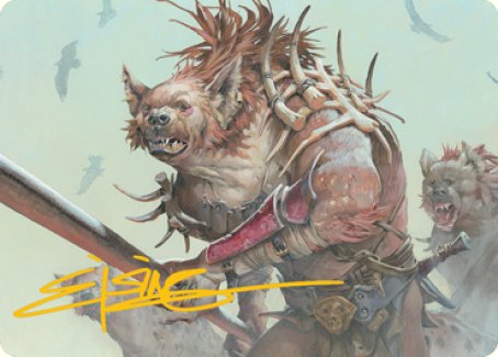 Gnoll Art Card (Gold-Stamped Signature) [Dungeons & Dragons: Adventures in the Forgotten Realms Art Series] | Exor Games New Glasgow