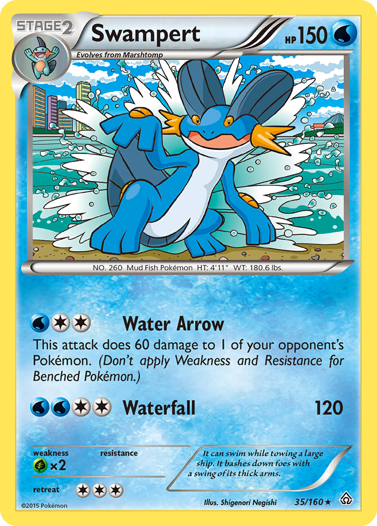 Swampert (35/160) [XY: Primal Clash] | Exor Games New Glasgow