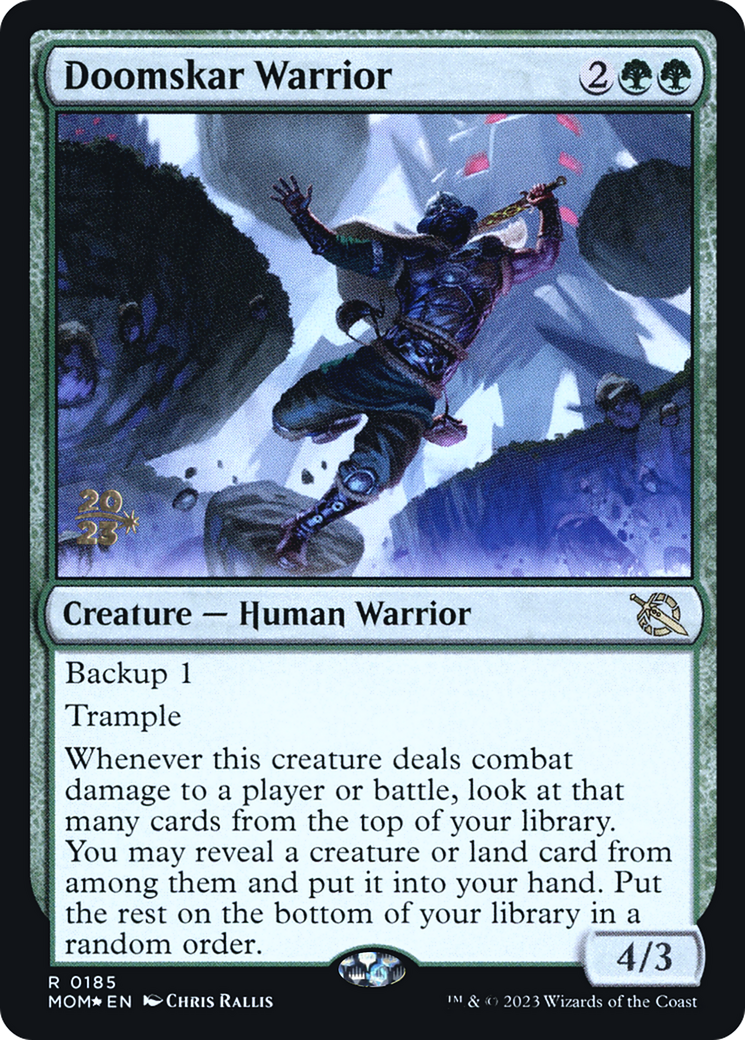 Doomskar Warrior [March of the Machine Prerelease Promos] | Exor Games New Glasgow