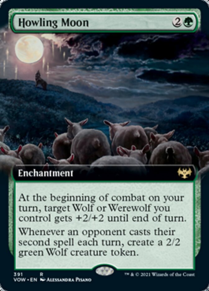 Howling Moon (Extended) [Innistrad: Crimson Vow] | Exor Games New Glasgow