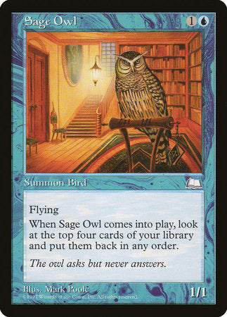 Sage Owl [Weatherlight] | Exor Games New Glasgow