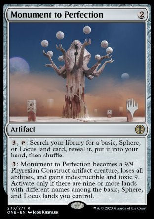 Monument to Perfection (Promo Pack) [Phyrexia: All Will Be One Promos] | Exor Games New Glasgow