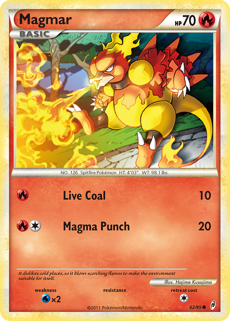 Magmar (62/95) [HeartGold & SoulSilver: Call of Legends] | Exor Games New Glasgow