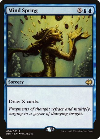 Mind Spring [Duel Decks: Merfolk vs. Goblins] | Exor Games New Glasgow