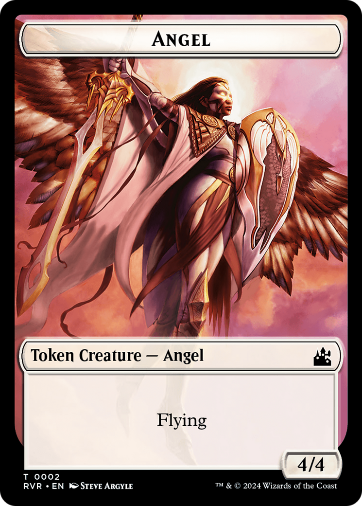 Angel Token (0002) [Ravnica Remastered Tokens] | Exor Games New Glasgow