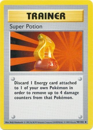 Super Potion (90/102) [Base Set Shadowless Unlimited] | Exor Games New Glasgow