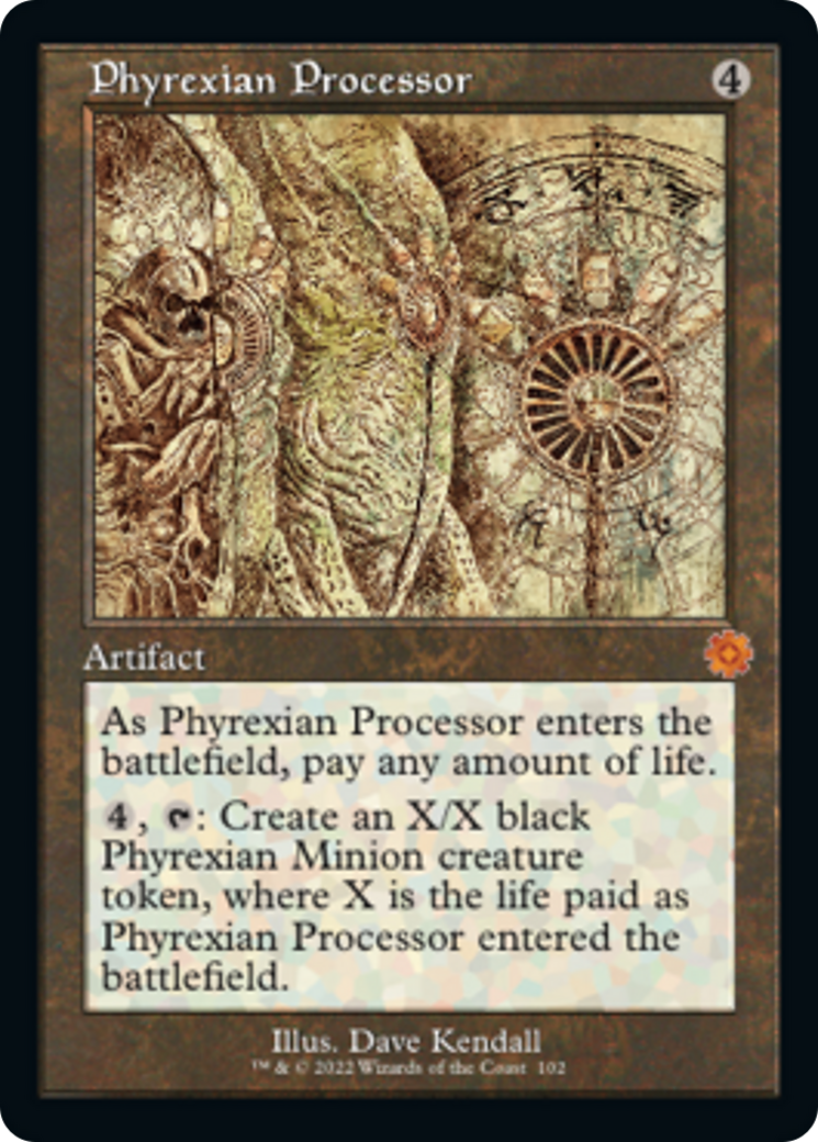 Phyrexian Processor (Retro Schematic) [The Brothers' War Retro Artifacts] | Exor Games New Glasgow