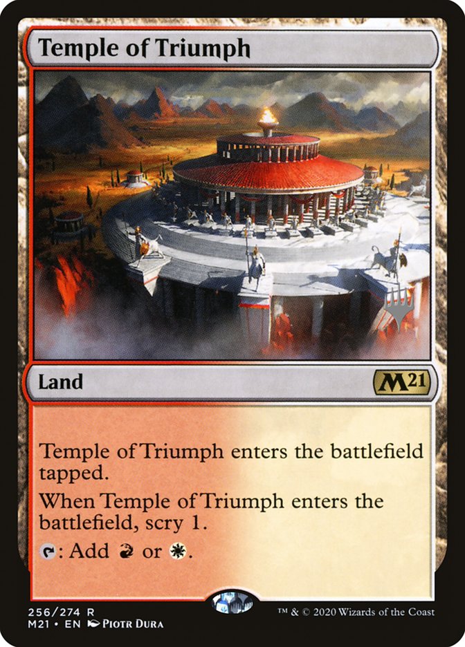 Temple of Triumph (Promo Pack) [Core Set 2021 Promos] | Exor Games New Glasgow