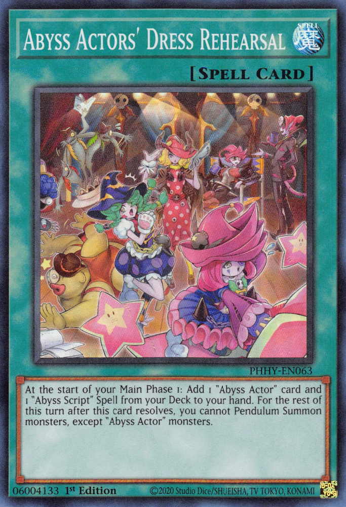 Abyss Actors' Dress Rehearsal [PHHY-EN063] Super Rare | Exor Games New Glasgow