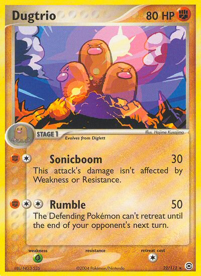 Dugtrio (22/112) [EX: FireRed & LeafGreen] | Exor Games New Glasgow