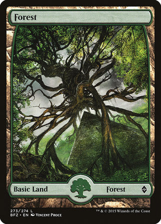 Forest (273) - Full Art [Battle for Zendikar] | Exor Games New Glasgow