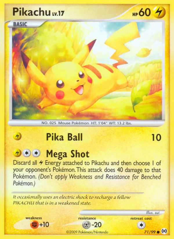 Pikachu (71/99) [Platinum: Arceus] | Exor Games New Glasgow