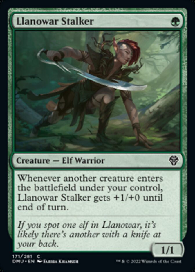 Llanowar Stalker [Dominaria United] | Exor Games New Glasgow