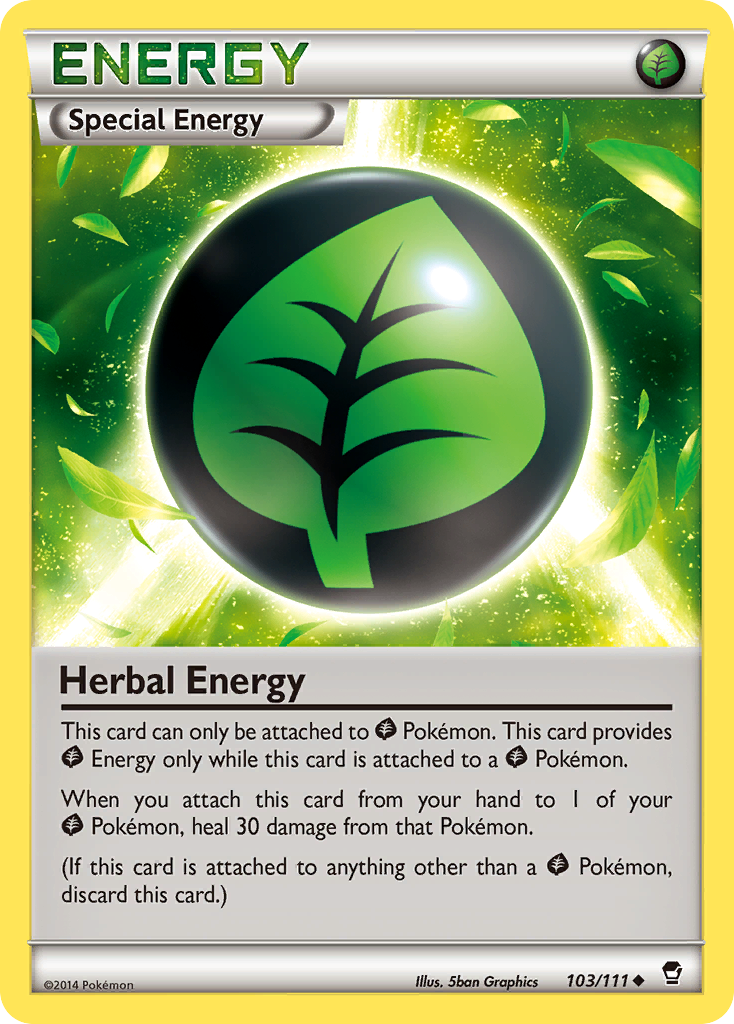 Herbal Energy (103/111) [XY: Furious Fists] | Exor Games New Glasgow