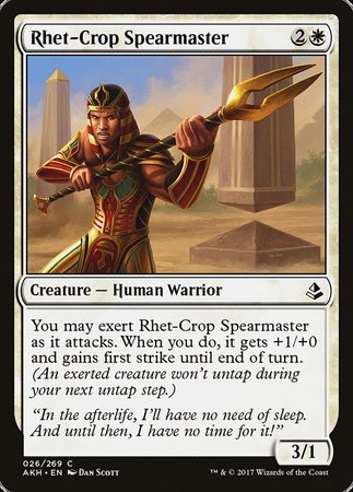 Rhet-Crop Spearmaster [Amonkhet] | Exor Games New Glasgow