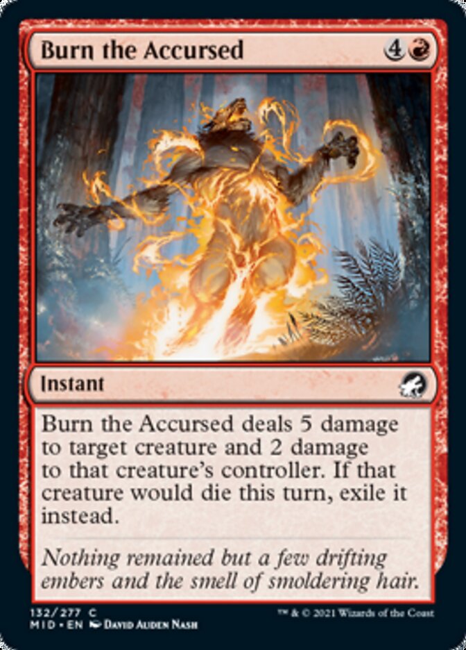 Burn the Accursed [Innistrad: Midnight Hunt] | Exor Games New Glasgow