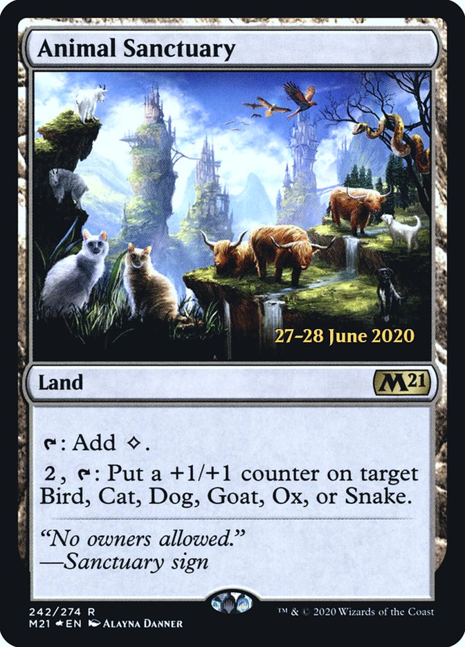 Animal Sanctuary  [Core Set 2021 Prerelease Promos] | Exor Games New Glasgow