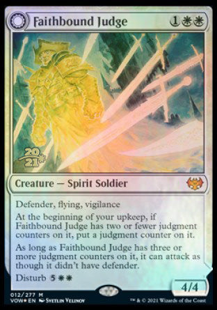 Faithbound Judge // Sinner's Judgment [Innistrad: Crimson Vow Prerelease Promos] | Exor Games New Glasgow