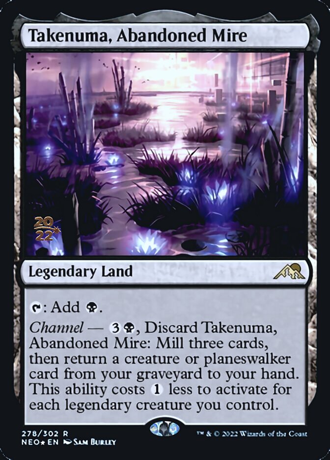 Takenuma, Abandoned Mire [Kamigawa: Neon Dynasty Prerelease Promos] | Exor Games New Glasgow