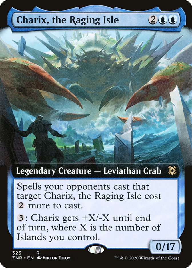 Charix, the Raging Isle (Extended Art) [Zendikar Rising] | Exor Games New Glasgow