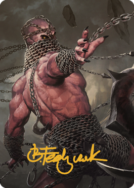 Chain Devil Art Card (Gold-Stamped Signature) [Commander Legends: Battle for Baldur's Gate Art Series] | Exor Games New Glasgow