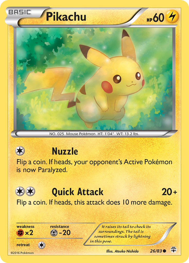 Pikachu (26/83) [XY: Generations] | Exor Games New Glasgow