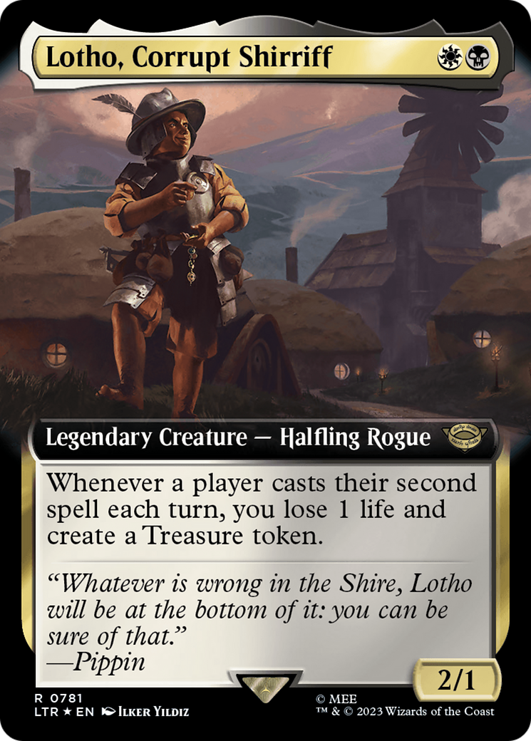 Lotho, Corrupt Shirriff (Extended Art) (Surge Foil) [The Lord of the Rings: Tales of Middle-Earth] | Exor Games New Glasgow