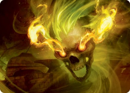 Flameskull Art Card [Dungeons & Dragons: Adventures in the Forgotten Realms Art Series] | Exor Games New Glasgow