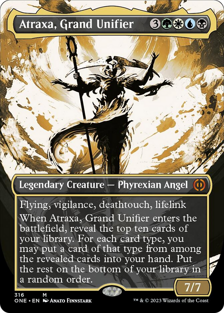 Atraxa, Grand Unifier (Borderless Ichor) [Phyrexia: All Will Be One] | Exor Games New Glasgow