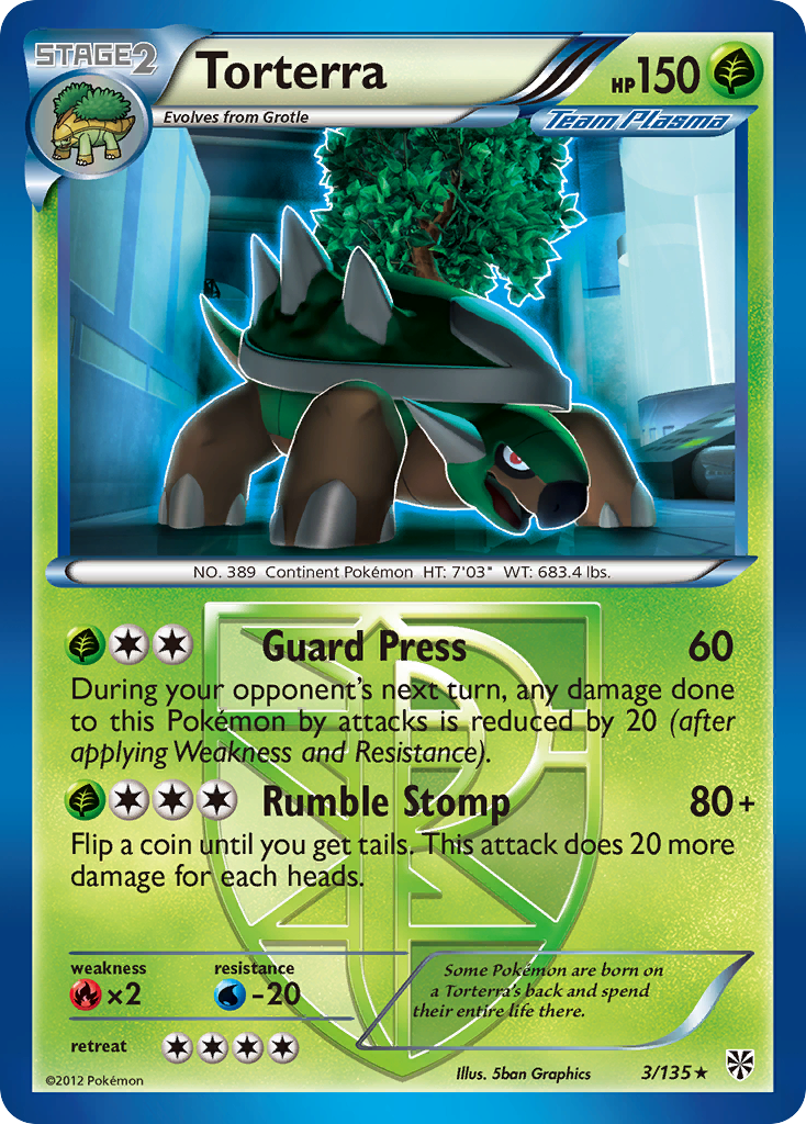 Torterra (3/135) [Black & White: Plasma Storm] | Exor Games New Glasgow