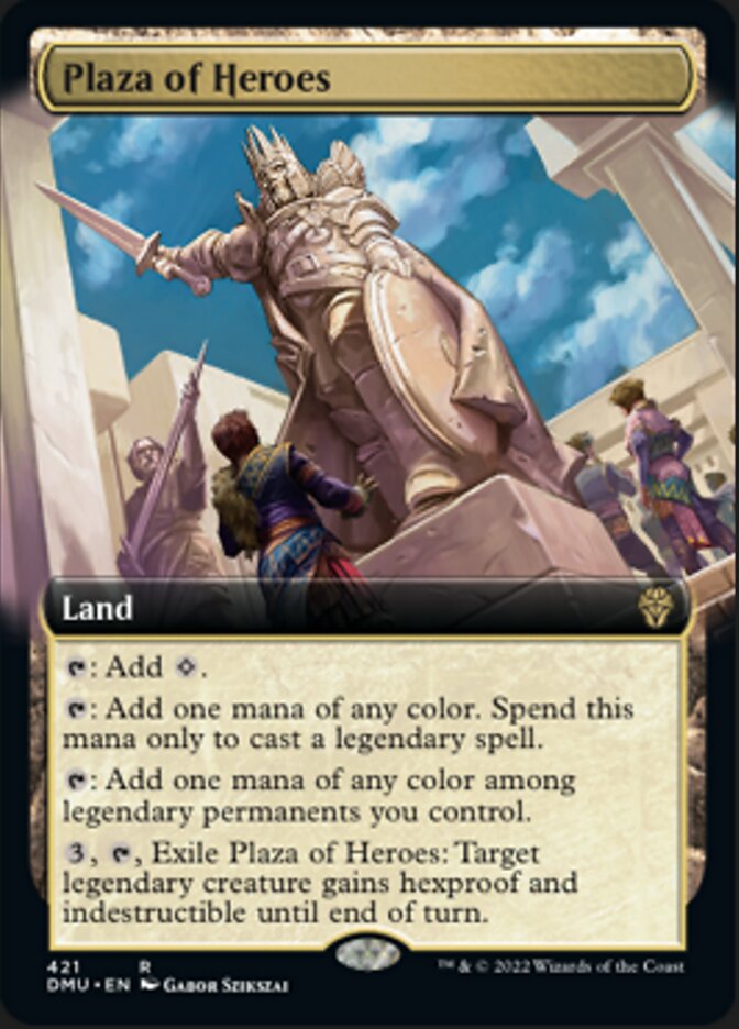 Plaza of Heroes (Extended Art) [Dominaria United] | Exor Games New Glasgow