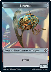 Cat Bird // Thopter Double-Sided Token [Starter Commander Decks] | Exor Games New Glasgow