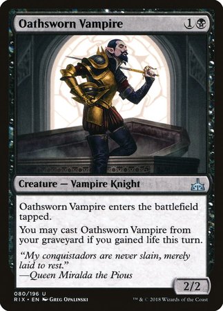 Oathsworn Vampire [Rivals of Ixalan] | Exor Games New Glasgow