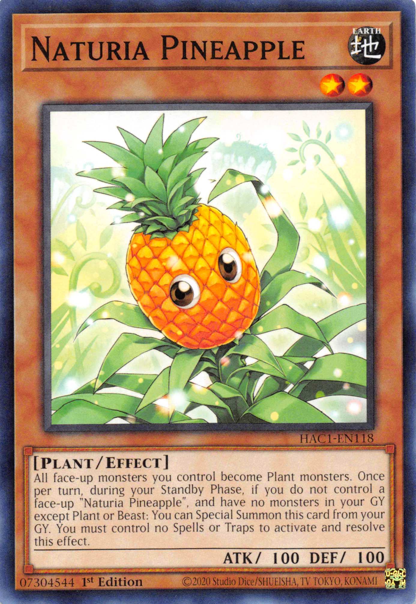 Naturia Pineapple [HAC1-EN118] Common | Exor Games New Glasgow