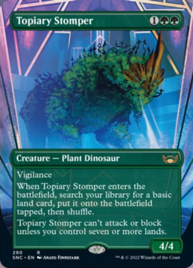 Topiary Stomper (Borderless Alternate Art) [Streets of New Capenna] | Exor Games New Glasgow