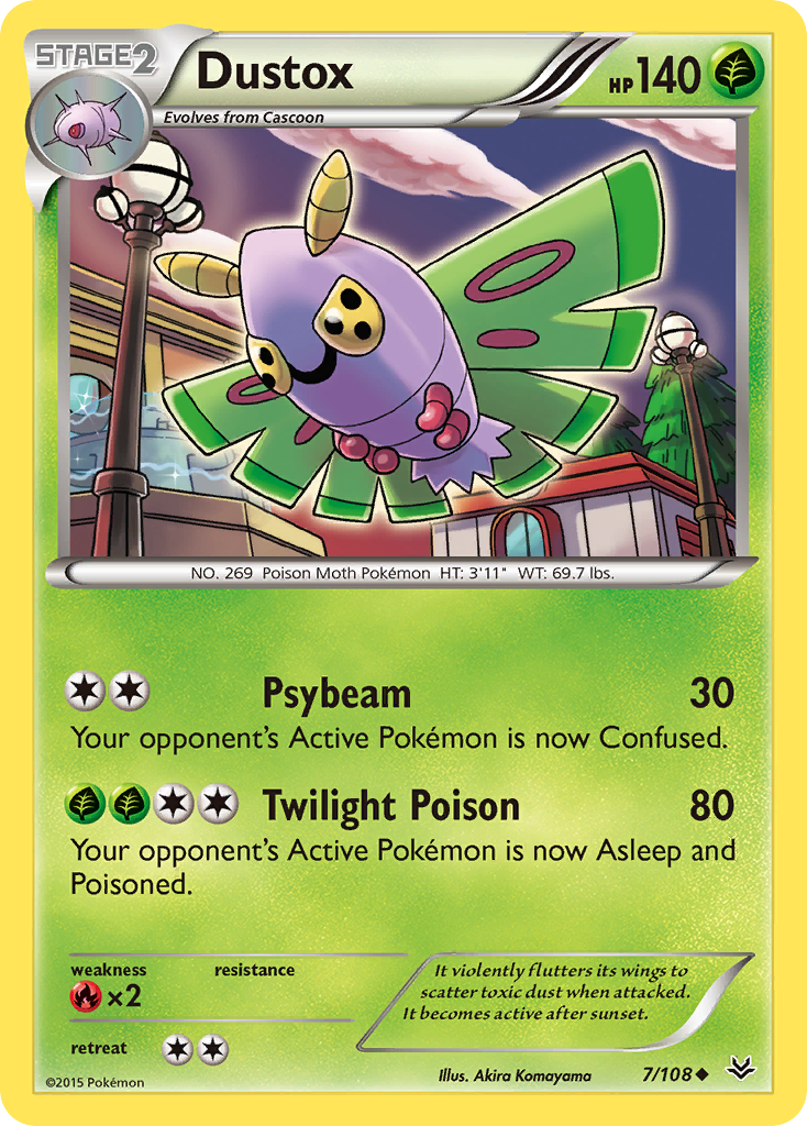 Dustox (7/108) [XY: Roaring Skies] | Exor Games New Glasgow