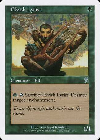 Elvish Lyrist [Seventh Edition] | Exor Games New Glasgow