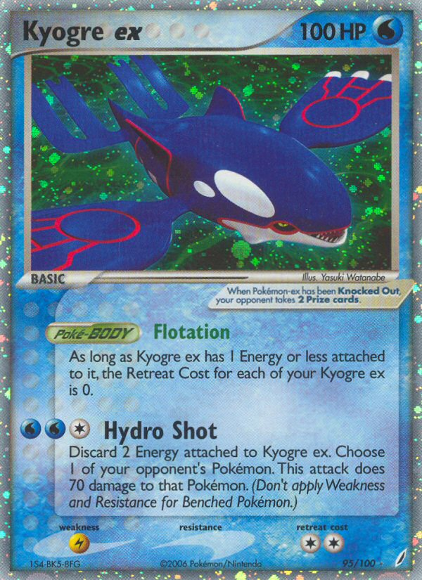 Kyogre ex (95/100) [EX: Crystal Guardians] | Exor Games New Glasgow