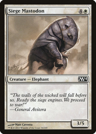 Siege Mastodon [Magic 2014] | Exor Games New Glasgow