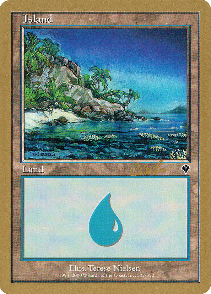 Island (cr337) (Carlos Romao) [World Championship Decks 2002] | Exor Games New Glasgow