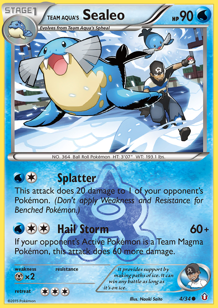 Team Aqua's Sealeo (4/34) [XY: Double Crisis] | Exor Games New Glasgow