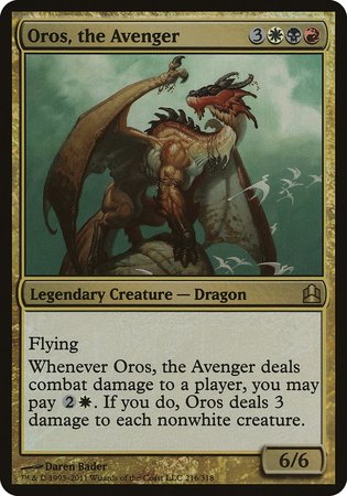 Oros, the Avenger (Oversized) [Commander 2011 Oversized] | Exor Games New Glasgow