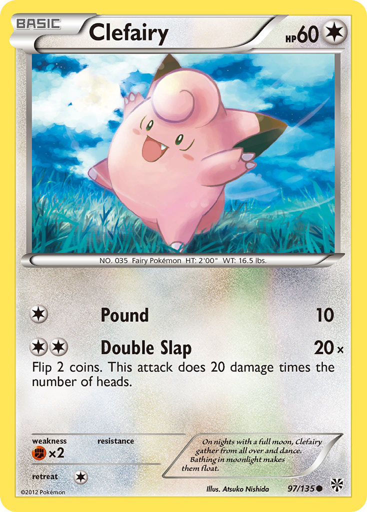 Clefairy (97/135) [Black & White: Plasma Storm] | Exor Games New Glasgow