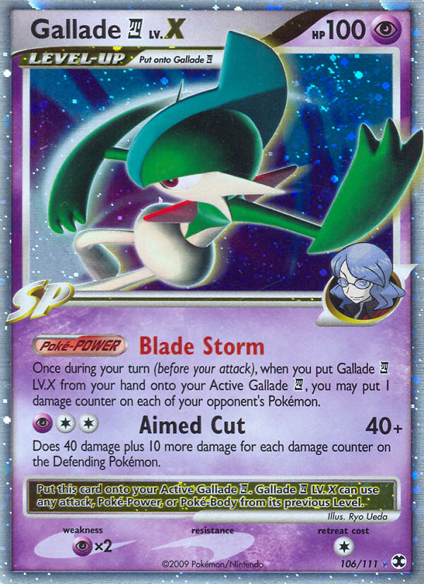 Gallade LV.X (106/111) [Platinum: Rising Rivals] | Exor Games New Glasgow