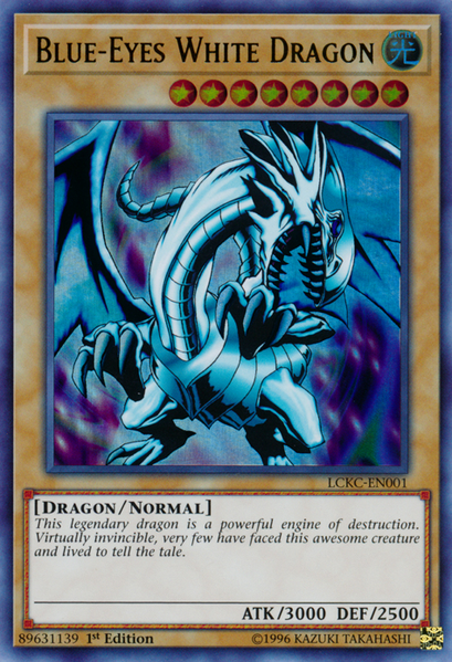 Blue-Eyes White Dragon (Version 1) [LCKC-EN001] Ultra Rare | Exor Games New Glasgow